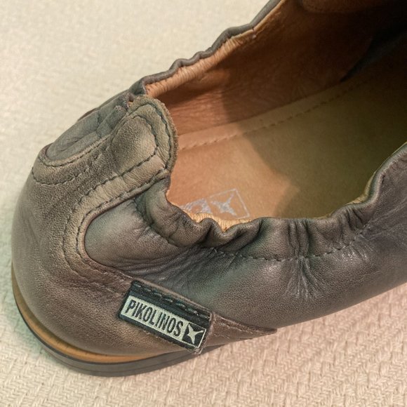 PIKOLINOS Gray Leather Flats - Picture 4 of 15
